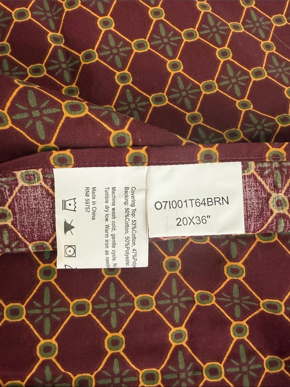 Queen Bed Skirt & 2 Standard Pillow Shams Burgundy Patchwork Paisley Traditional